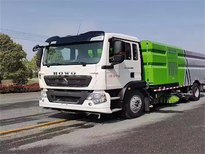 Прямая Продажа С Завода Sinotruk Howo,Многофункциональная Уборочная Машина Для Мойки И Подметания,Встроенная Машина Для Уборки Полов