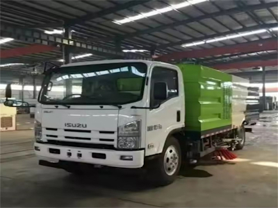 Isuzu Kv600 8000 Литров Вакуумная Уборочная Машина С Резервуаром Для Воды Для Городской Улицы И Взлетно-посадочной Полосы Аэропорта